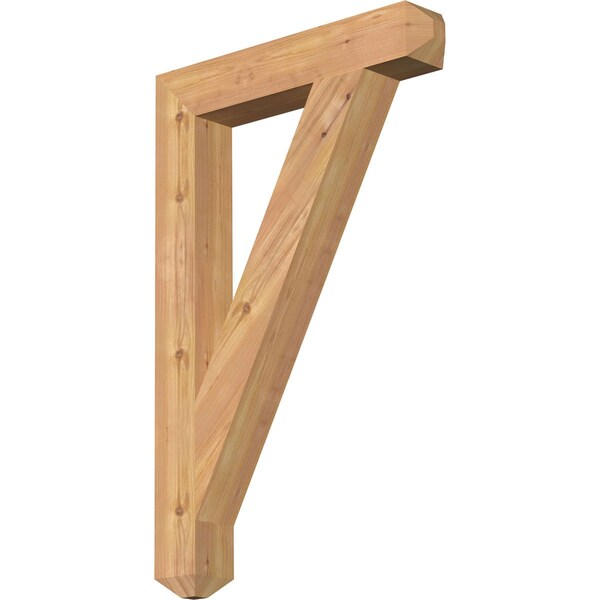 Ekena Millwork Traditional Craftsman Smooth Bracket, Western Red Cedar, 3 1/2"W x 22"D x 34"H BKT04X22X34TRA04SWR - main